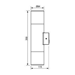 Acheter Applique murale à LED étanche E27 double interchangeable Applique murale extérieure jardin entrée porches 230V