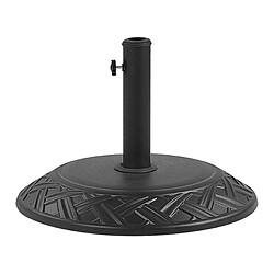 Beliani Socle de parasol CAPACI Noir Rond