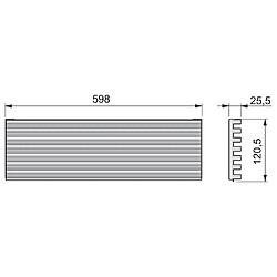 Avis Emuca Grille four, module 600 mm, Aluminium, Anodisé inox