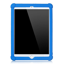 Coque en silicone Souple avec béquille bleu pour votre Apple iPad Air (2020)/iPad Air 2/iPad 9.7 pouces (2017)/iPad 9.7 pouces (2018)