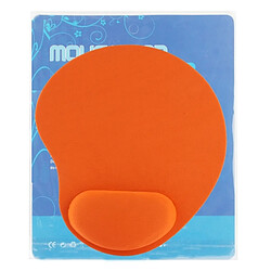 Wewoo Orange Tapis de souris repose-poignet en gel tissu pas cher