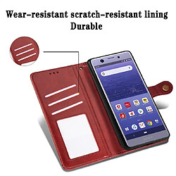 Wewoo Housse Coque Etui en cuir de couleur unie pour téléphone mobile avec boucle et fonction de support Sony Xperia XZ4 Compact / Xperia XZ4 Mini rouge