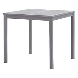 Avis Maison Chic Mobilier à dîner 5 pcs de jardin - Ensemble table et chaises d'extérieur - Salon/Mobilier de jardin classique Bois d'acacia massif Gris -MN94352