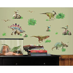 Thedecofactory DINOSAURES JURASSIQUEs - Stickers repositionnables sur le thème des dinosaures jusqu'à 35 cm