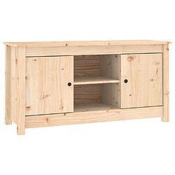 vidaXL Meuble TV 103x36,5x52 cm Bois de pin massif