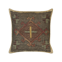 Beliani Coussin KATORA Jute 45 x 45 cm Oriental Vert