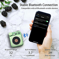 Avis Universal Haut-parleur Bluetooth sans fil Portable YYH avec bouton de haut-parleur rétro (vert)