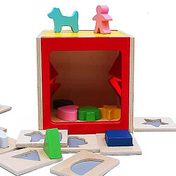 Universal Toys éducatifs précoces Boîte de puzzle aveugle Hands et cerveaux des enfants avec des jouets d'illumination touchent