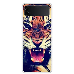 Coque en TPU antichoc tigre pour votre Samsung Galaxy Z Flip3 5G