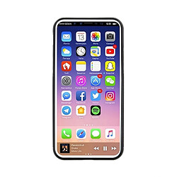 Wewoo Coque renforcée noir pour iPhone X TPU + PC Anti-Gravity Dropproof Étui de Protection Arrière de