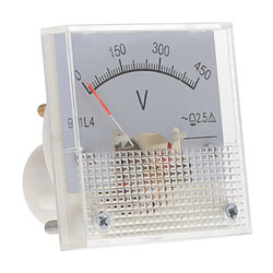 Acheter Voltmètre analogique Voltmètre à panneau analogique Voltmètre 2,5% Erreur 0-450V