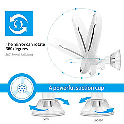 Avis Universal Miroir de maquillage rétroéclairé à cercle avec lumière LED pour agrandir 10 fois le mur de la salle de bains(Argent)