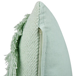 Acheter Beliani Coussin BACOPA Coton 45 x 45 cm Unicolore Vert