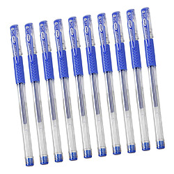 10pcs 0.5mm Nib moyen recharges rouleau stylo à bille gel stylo lisse écriture bleu