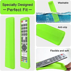 SANAG Housse Coque En Silicone Pour Sharp Aquos Tv Telecommande Shw/Rmc/0133 Shwrmc0133, Etui De Protection Pour Sharp Tv Telecommande, Antiderapage, Antisismique, Lavable-Glow Green pas cher