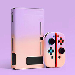 Coque De Protection En Silicone Souple Dure Et Colorée Pour Nintendo Switch Dégradé Rose Violet