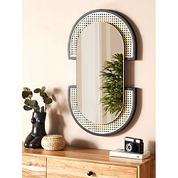 Beliani Miroir STAINS 75 cm Naturel