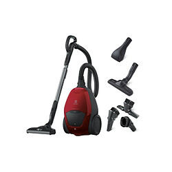 Aspirateur traîneau 500w 57db rouge piment et noir - PD82ANIMA - ELECTROLUX 