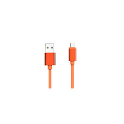 JAYM Câble USB vers Lightning 2.4A - 1,7 mètres - Collection Pop - Orange