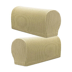 Ensemble de 4 protecteurs d'accoudoir de canapé en flanelle pour meubles, beige