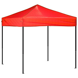 vidaXL Tente de réception pliable Rouge 2x2 m