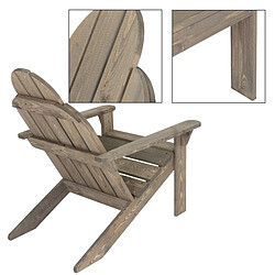 Avis Ecd Germany Chaise de jardin grise, 92,5x69,5x89 cm, bois massif