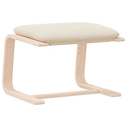 Maison Chic Repose-pied,Tabouret confortable Crème 51x41x40 cm Tissu -MN32941