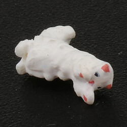 1:64 Painted People Miniture Scènes Figurine Poupée Chat Blanc pas cher