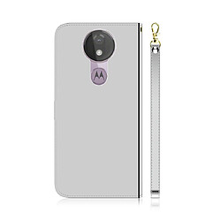 Avis Wewoo Housse Coque Etui à rabat horizontal en surface avec surface miroir pour Motorola Moto G7 Power porte-cartes et porte-cartesporte-monnaie et lanière Argent