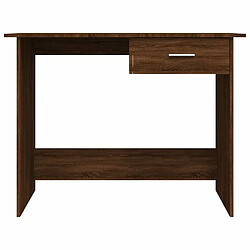 Acheter Maison Chic Bureau,Table de travail,bureau de travail pour chambre Chêne marron 100x50x76 cm Bois d'ingénierie -GKD68431