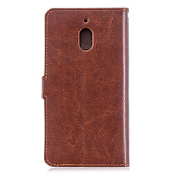 Avis Wewoo Housse Coque Crazy Horse Texture Horizontal Etui en cuir avec support et fentes pour cartes et portefeuille et cadre photo Nokia 2.1 Marron