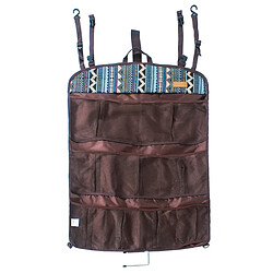 Universal (1) Sac de rangement pique-nique Sac de filet de camping arrière extérieur Tente pliante Poche suspendue portable Poche arrière de la porte de l'agence de voyage