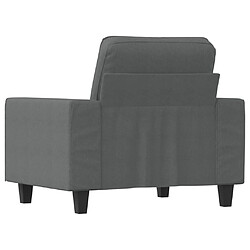 Maison Chic Fauteuil Relax pour salon | Fauteuil Gris foncé 60 cm Tissu -GKD10967 pas cher