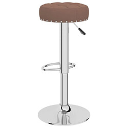 Acheter vidaXL Tabourets de bar lot de 2 marron tissu