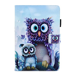 Etui en PU Animal Series porte-cartes chouettes pour votre Apple iPad mini 4/3/2/1