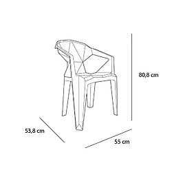 Fauteuil Intérieur Extérieur DELTA Set de 4 - Resol