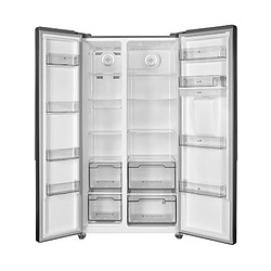 Réfrigérateur américain Continental Edison - CERA532NFIX - Total No Frost - 532L - L90 cm xH177 cm - Inox