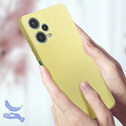 Acheter Avizar Coque pour Xiaomi Redmi Note 12 5G Semi-rigide Soft-touch Fast Cover Jaune