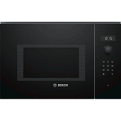 Micro-ondes encastrable 25l 900w noir - bfl554mb0 - BOSCH