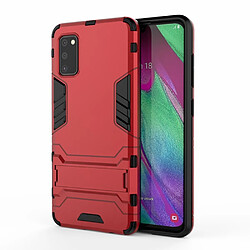 Coque en TPU Hybride 2 en 1 avec béquille rouge pour votre Samsung Galaxy A41 (Global Version)