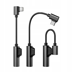 GUPBOO Adaptateur USB-C + charge JACK 3.5 + écouteur AUX,JL2938