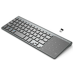 Avis Universal Mini-clavier tactile sans fil 2.4G 59 touches avec pavé tactile pour PC ordinateur bureau