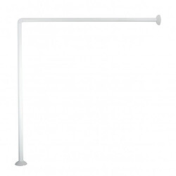 Msv Barre douche d angle blanche 80 x 80 cm