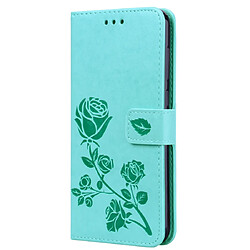 Wewoo Housse Coque Étui en cuir PU à rabat horizontal relief rose pour Huawei Honor 8Cavec support et fentes cartes et portefeuille vert