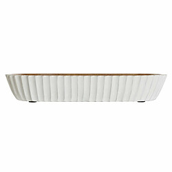 Avis Centre de Table DKD Home Decor Blanc Brun foncé 32 x 15 x 5 cm