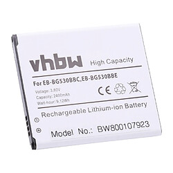 Batterie Li-Ion vhbw 2400mAh (3.8V) pour téléphone portable, Smartphone Samsung Galaxy Grand Prime, SM-G5306W, SM-G5308 comme EB-BG530BBC, EB-BG530BBE