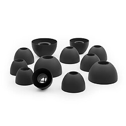 Avis OKULI 12 x Écouteurs en Silicone Embouts d'oreilles pour Sennheiser Momentum True Wireless 2 Casque Écouteurs en Noir