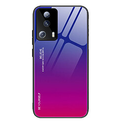 Coque en TPU anti-chute pour votre Xiaomi Civi 2 5G - bleu/rose