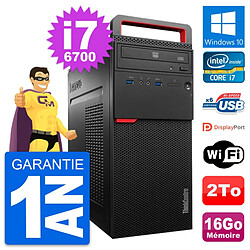 PC Tour Lenovo ThinkCentre M700 Core i7-6700 RAM 16Go Disque 2To Windows 10 Wifi - Occasion