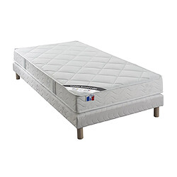 Mes Ensemble Matelas latex ep15cm 90x190cm + Sommier bois massif